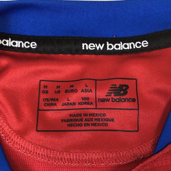Costa Rica National Team Soccer Football Red Team Jersey New Balance Medium - Picture 5 of 10